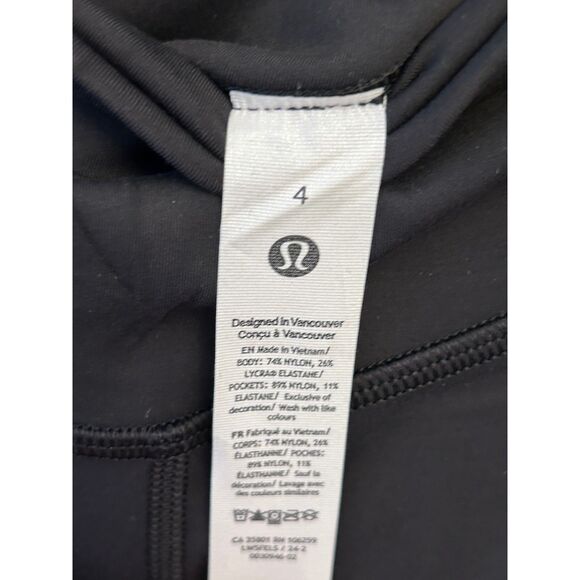 Lululemon Wunder Under SmoothCover High-Rise Tight 25" Size 4 Black NWT - Picture 9 of 9